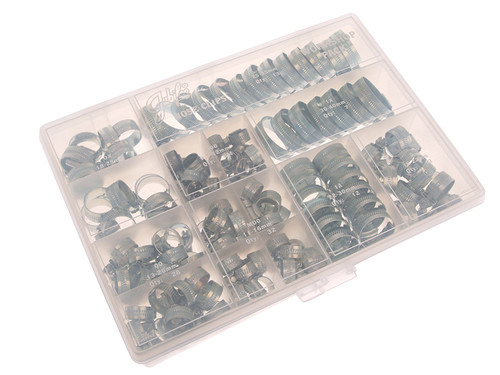 Jubilee JUBHCP Workshop Pack 143 Assorted Hose Clips (Mild Steel)