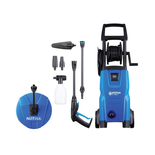 Kew Nilfisk Alto KEWCOM125HG C125.7-6 PCA X-TRA Pressure Washer with Patio Cleaner & Brush 125 bar 240V  | Toolden
