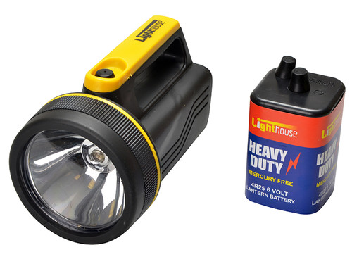 Lighthouse L/HT996 Krypton Spotlight with 6V Battery | Toolden