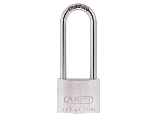 ABUS Mechanical ABU54TI4063C 54TI/40mm TITALIUM Padlock 63mm Long Shackle Carded