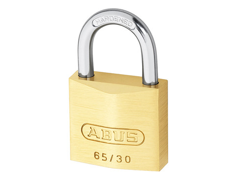 ABUS Mechanical ABU6530C 65/30mm Brass Padlock Carded | Toolden