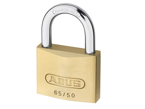ABUS Mechanical ABU6550C 65/50mm Brass Padlock Carded | Toolden