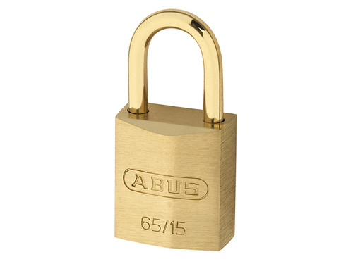 ABUS Mechanical ABU65MB15C 65MB/15mm Solid Brass Padlock Carded | Toolden