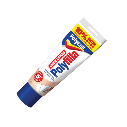 Polycell PLCQDP330VP Multipurpose Quick Drying Polyfilla 330g + 10% Extra | Toolden