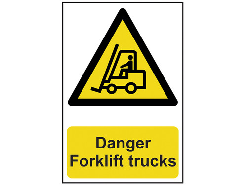 Scan Danger Forklift Trucks - PVC 200 x 300mm