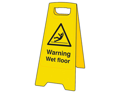 Scan Warning Wet Floor Heavy-Duty A Board