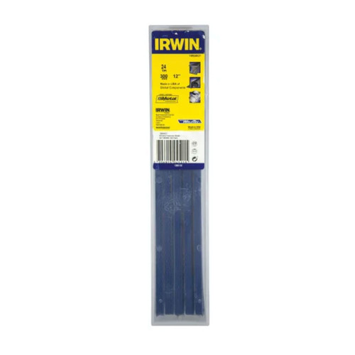 Irwin IRW10504521 Bi-Metal Hacksaw Blades 300mm (12in) x 24 TPI Pack 100 | Toolden