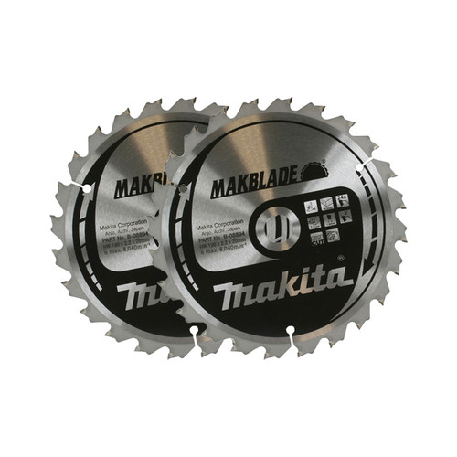 Makita B-08997 305mm x 30mm x 40T Makblade Mitre Saw Blade Pack Of 2  | Toolden
