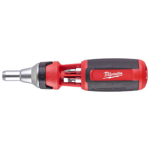 Milwaukee 4932471598 9 In 1 Ratcheting Multi-Bit Screwdriver  | Toolden