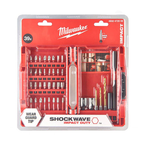 Milwaukee 4932472059 39 Piece ShockWave Screwdriver Bit Set | Toolden