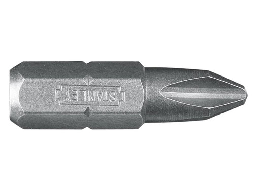 Stanley Tools Phillips 2pt Bit 25mm (Box of 25)