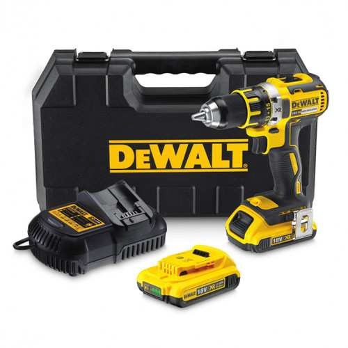 DeWalt DCD790D2 Compact Brushless Drill Driver 18 Volt 2 x 2.0Ah Li-Ion from Toolden