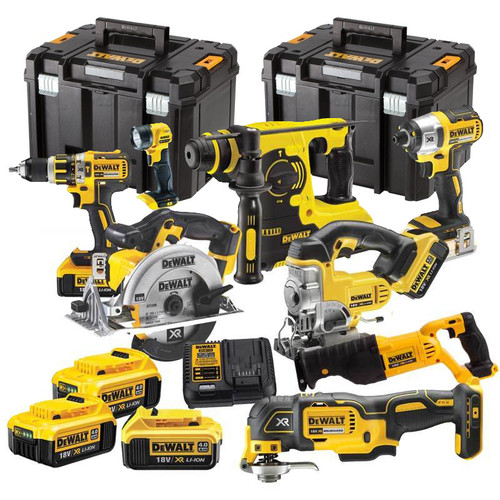 Dewalt TDKIT8x4 XR 18V 8 Piece Kit with 3 x 4.0Ah Batteries