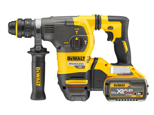 ewalt DCH334X2 54V Brushless XR FLEXVOLT SDS Rotary Hammer 3-Mode in TSTAK Box (2 x 9Ah Batteries) with Quick Change Chuck | Toolden