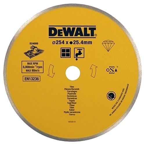 Dewalt Ceramic Diamond Tile Blade 254mm x 25.4mm