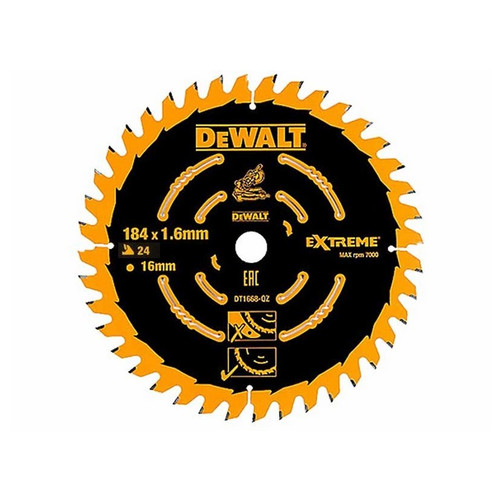 DeWalt DT1669-QZ Circular Saw Blade 184x16x24T Coarse for DCS365