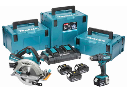 Makita DLX2140PMJ 2 Piece LTX Cordless Kit DHS710 + DHP482 (4 x 4.0Ah Batteries)