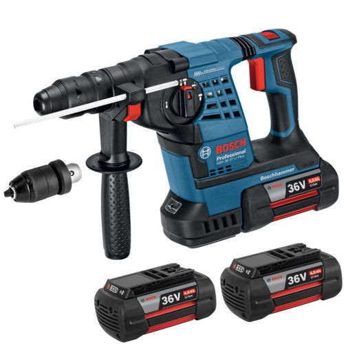 Bosch GBH 36 VF-LI SDS+ Rotary Hammer Inc 3x 4Ah Batt QQC | Toolden