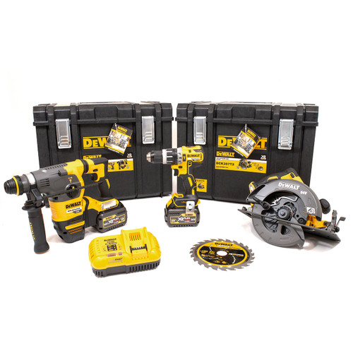 DeWalt DCK357T2 Power Tool Kit 3 Piece 2 x 6.0Ah FlexVolt Batteries