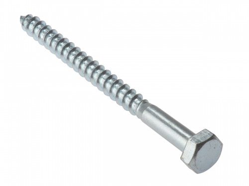 Coach Screws M6 x 150mm Zinc Plated