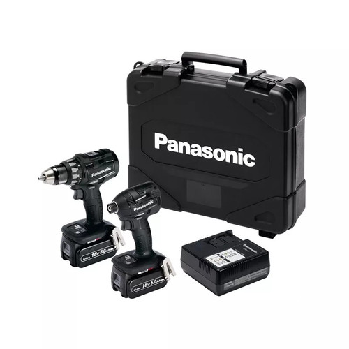 Panasonic EYC215LJ2G 18v Twin Drill & Impact Driver Pack with 2 x 5.0Ah Batteries Panasonic EYC215LJ2G 18v Twin Drill & Impact Driver Pack with 2 x 5.0Ah Batteries