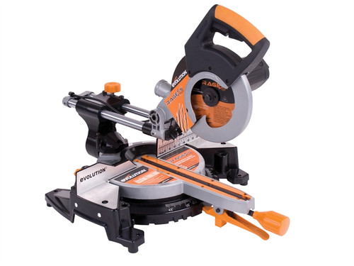Evolution RAGE3-S300 210mm Sliding Mitre Saw 1500 Watt 110 Volt