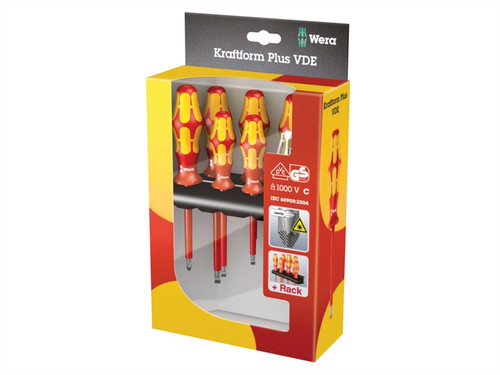 Wera Kraftform Plus VDE Series 100 Screwdriver Set of 7 SL/PZ