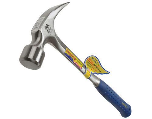 Estwing E3/28S Straight Claw Framing Hammer with Vinyl Grip 784g (28oz)