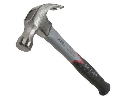 Estwing EMRF16C Surestrike Curved Claw Hammer Fibreglass Shaft 450g (16oz)