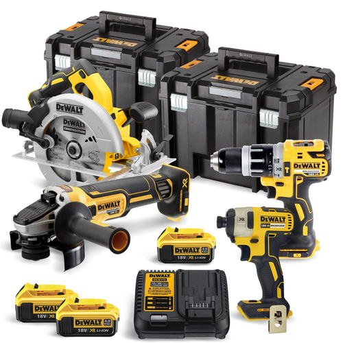 DeWalt TDKIT4x4 4 Piece Kit 18v 3 x 4.0Ah