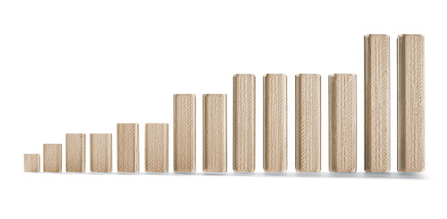 Festool D8x100/150 BU Domino 8x100mm Beech Wood Dowel Set 150pc