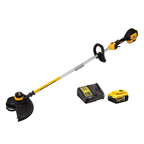 DeWalt DCM561P1S 18v XR Cordless Brushless Split Shaft Trimmer inc 1x 5.0Ah Battery & DCB115 Charger