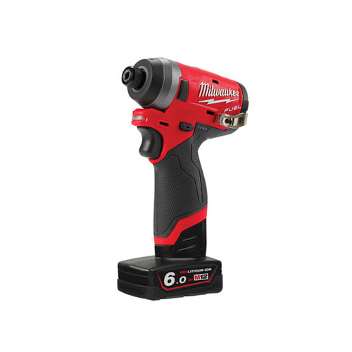 Milwaukee M12 FID-602X Fuel™ Sub Compact 1/4in Impact Driver 12V 2 x 6.0Ah Li-ion (MILM12FID6)| Toolden