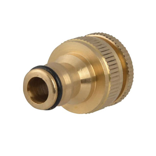 Faithfull Brass Dual Tap Connector 12.5 - 19mm (1/2 - 3/4in) (FAIHOSETC)| Toolden