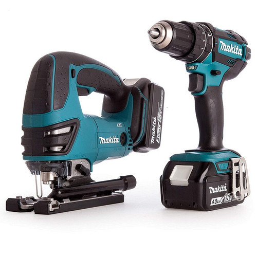 Makita DLX2134MJ 18V LXT Combi Drill and Jigsaw Kit with 2x4Ah Batteries