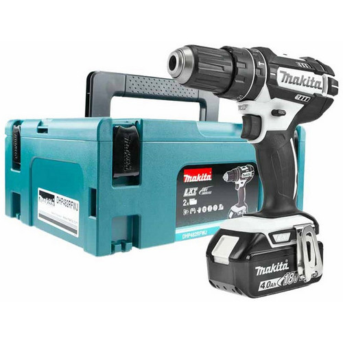 Makita DHP482M1JW 18V LXT Combi Drill Makpac Kit with 1x4.0Ah Li-ion Battery