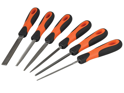 Bahco BAH47604 1-476 ERGO™ File Set 6 Piece 100mm (4in) | Toolden