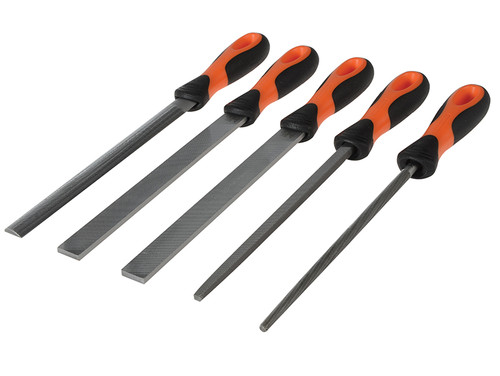 Bahco BAH47808 File Set 5 Piece 1-478-08-1-2 200mm (8in) | Toolden