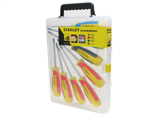 Stanley STA062200 Magnum Screwdriver Set^ 8 Piece SL/PH/PZ/Terminal | Toolden