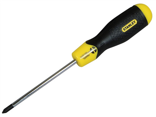 Stanley STA064940 Cushion Grip Screwdriver Phillips Tip PH2 x 100mm | Toolden