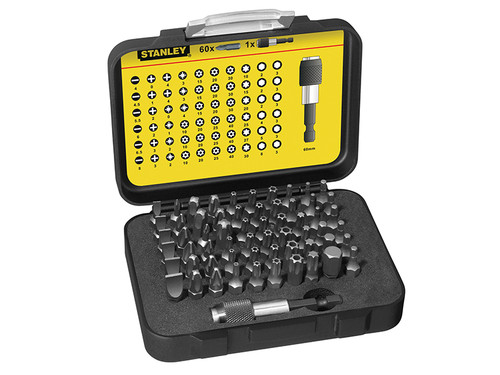 Stanley STA113902 61 Piece Bit Set 1/4 in drive | Toolden