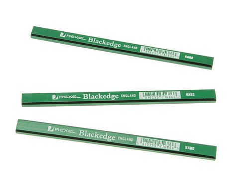 Blackedge BLAG Carpenters Pencils - Green / Hard Card of 12 | Toolden