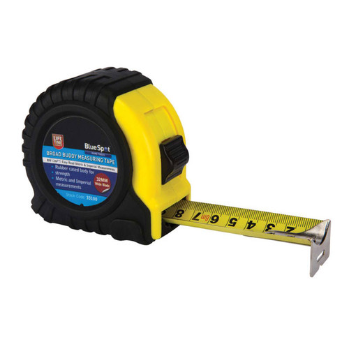 BlueSpot Tools B/S33100 Broad Buddy Pocket Tape 8m/26ft | Toolden