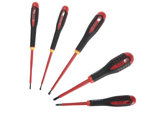 Bahco BAH9881S BE-9881S Insulated ERGO™ Screwdriver Set of 5 SL/PH | Toolden