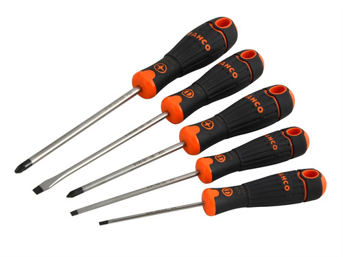 Bahco BAHB219015 BAHCOFIT Screwdriver Set^ 5 Piece SL/PZ | Toolden