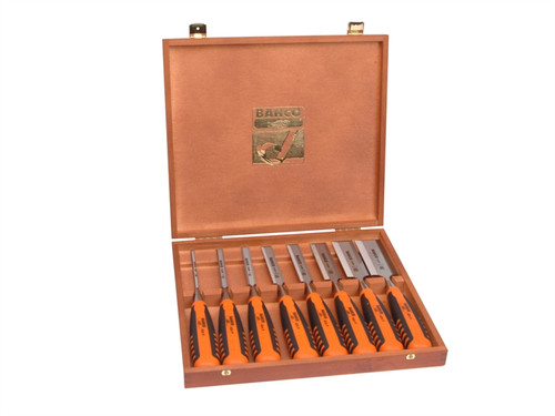 Bahco BAH424PS8 424-P Bevel Edge Chisel Set of 8 | Toolden