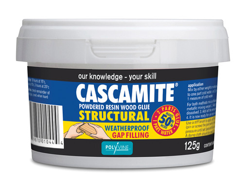 Polyvine CAS125G Cascamite One Shot Structural Wood Adhesive Tub 125g | Toolden