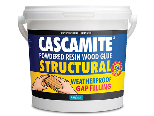 Polyvine CAS15KG Cascamite One Shot Structural Wood Adhesive Tub 1.5kg | Toolden