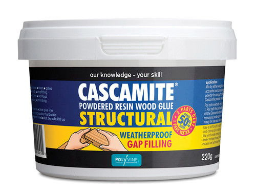 Polyvine CAS220G Cascamite One Shot Structural Wood Adhesive Tub 220g | Toolden