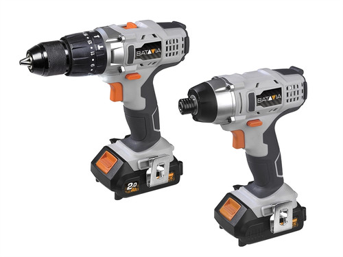 Batavia MAXXPACK Twinpack Combi & Impact 18V 2 x 2.0Ah Li-ion | Toolden